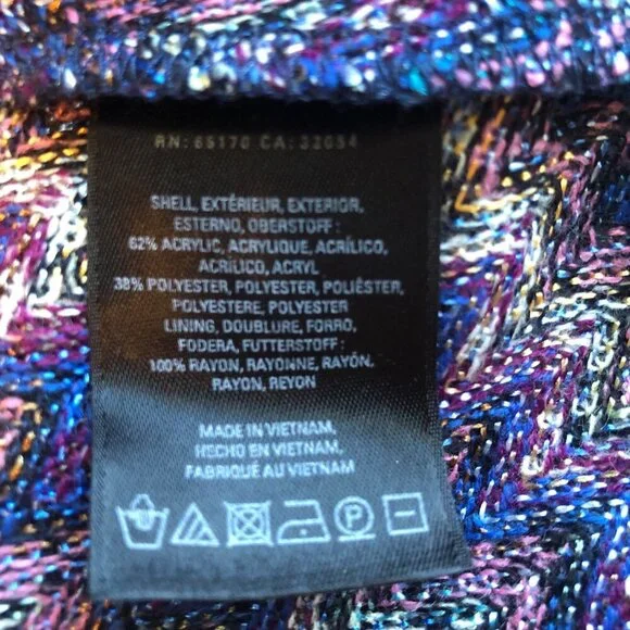 Anthropologie Maeve Westwater Chevron Knit Sleeveless Swing Drop Waist Dress SzM - Picture 6 of 12